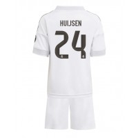 Real Madrid Dean Huijsen #24 Fotballklær Hjemmedraktsett Barn 2025-26 Kortermet (+ korte bukser)